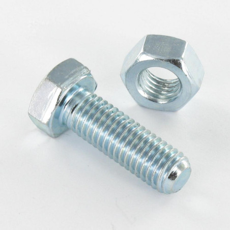 1 x Pultti (myydään mutterin kanssa) Kuusiopää TH M20X90 Luokka 6.8 Sinkitty teräs BTE-laite NEUTRAALI EI LOGO