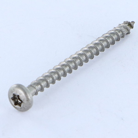 1 x Spax Puuruuvi Pyöreä pää T-STAR+ TORX T20 Kokonaan kierteytetty 4X20 Ruostumaton teräs A2