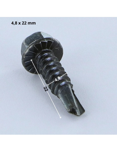 1 x Itseporautuva ruuvi Kuusiopää TH 4,8 x 22...