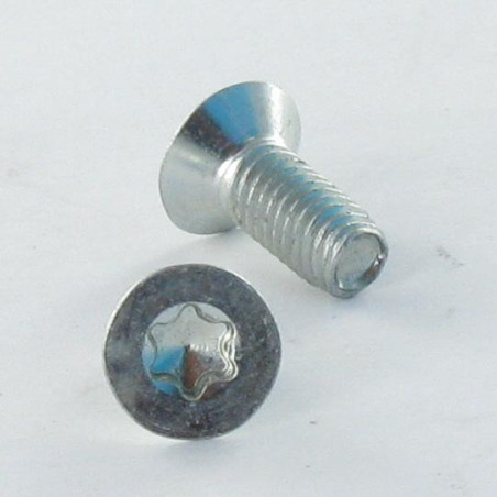 1 x Itsekierteittävä ruuvi uppokantainen M5X12 TORX T25 Sinkitty teräs