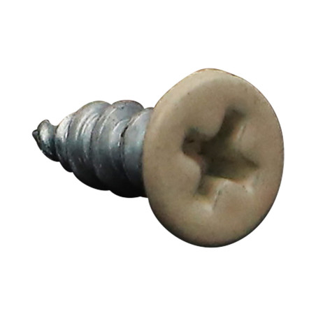 1 x PVC-ruuvi 30 uppokantainen Phillips 4,3 x 13 Itseporautuva Sinkitty teräs RAL 1015 vaalea norsunluu