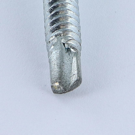 1 x Itseporautuva ruuvi Kuusiopää TH 6,3x75 Levykierre Sinkitty teräs LAQ RAL 7016 antrasiitinharmaa