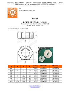 Mutteri luonnollinen nylon Kuusikulmainen HU M10 LÄISKE 16 2
