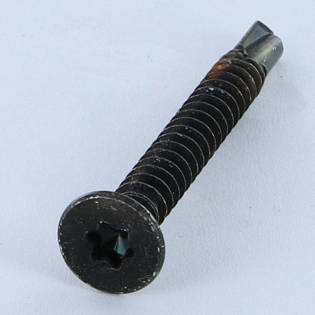 1 x Itseporautuva ruuvi uppokantainen TORX T25 5,5x50 Musta sinkitty teräs