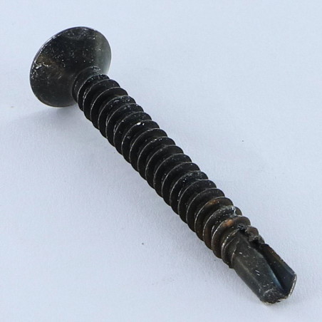 1 x Itseporautuva ruuvi uppokantainen TORX T25 5,5x50 Musta sinkitty teräs