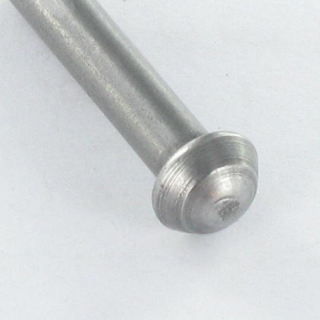1 x Iskettävä niitti Pyöreä pää 4x50 Raakateräs