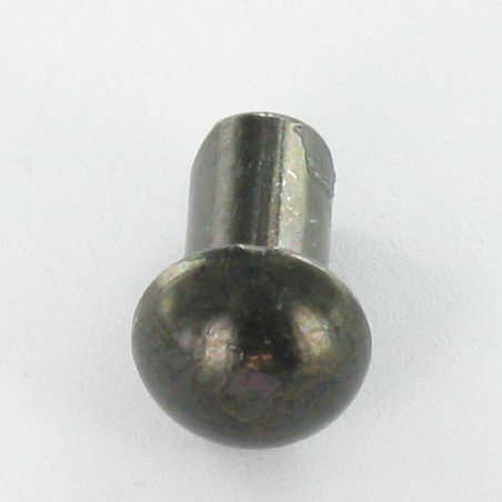 1 x Iskettävä niitti Pyöreä pää 6X12 Musta sinkitty teräs