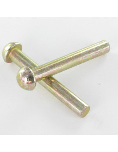 Iskettävä niitti Pyöreä pää 3,5 x 11,5 Dikromattu