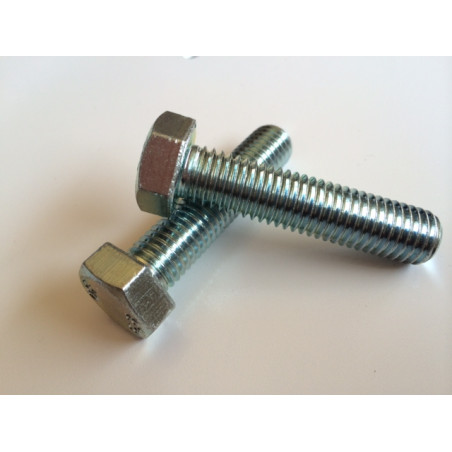 1 x Metalliruuvit Kuusiopää TH 1/4X 5/8 "UNC tai vastaava BSW Aste 5 Sinkitty teräs