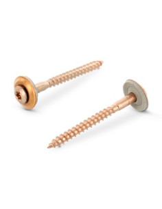 Rakennusruuvi Kupumainen uppokanta TORX T20 Ruostumaton...