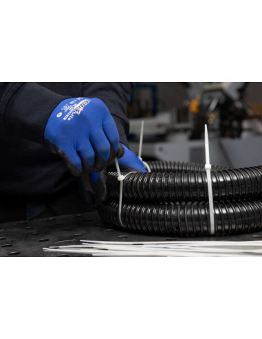 1 x Letkunkiristimet vit nylon Polyamidi 6.6...