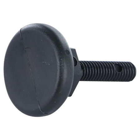1 x JALKA Sylinteri Säädettävä M8X50 Pään halkaisija: 30 svart nylon