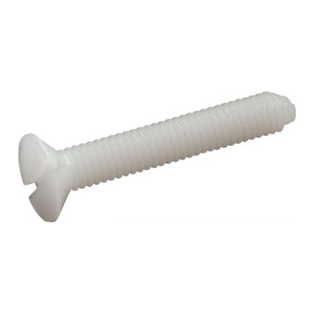 1 x Metalliruuvit uppokantainen Halkaistu M5X20 Polyamidi 6.6 luonnollinen nylon