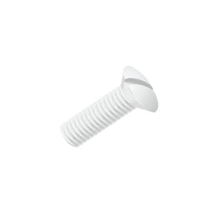 1 x Metalliruuvit Kupumainen uppokanta Halkaistu M8X60 luonnollinen nylon