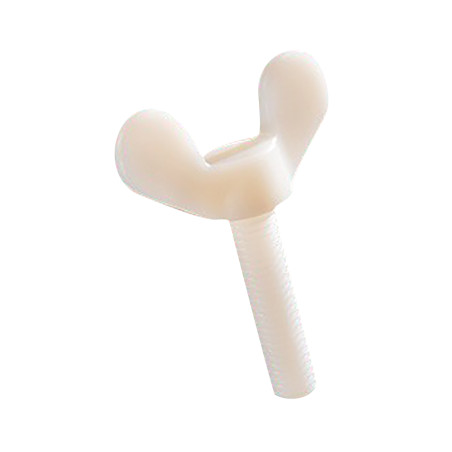1 x Ruuvi Korvat M6X30 luonnollinen nylon