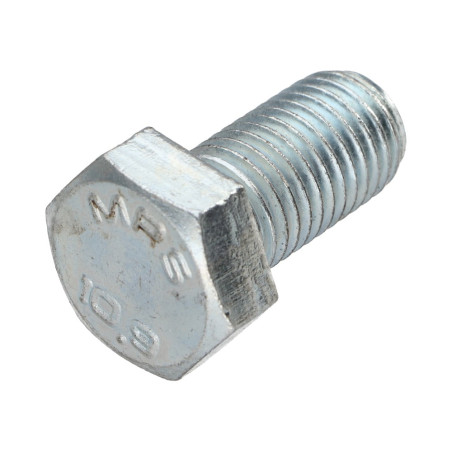 1 x Metalliruuvit Kuusiopää TH M16X40 Luokka 10.9 Sinkitty teräs