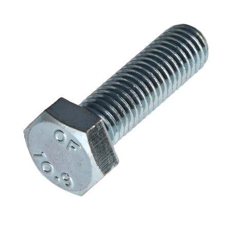 1 x Metalliruuvit Kuusiopää TH M10X40 Luokka 10.9 Sinkitty teräs