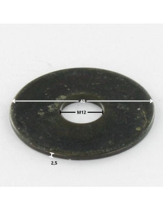 Aluslevy Litteä M12X40X2.5 LL Raakateräs 2