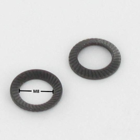 1 x Aluslevy SCHNORR M8 Raakateräs Tyyppi S 420400