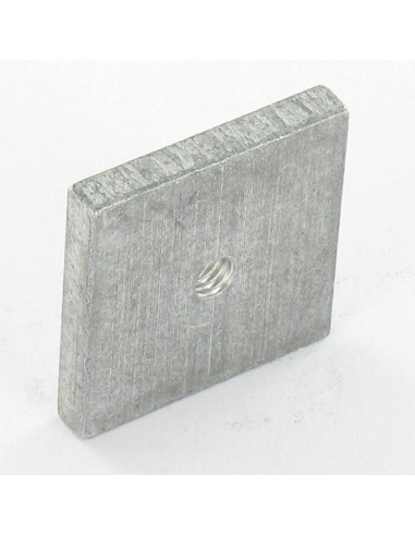 1 x Neliömutteri M4 24x24x4 Alumiini