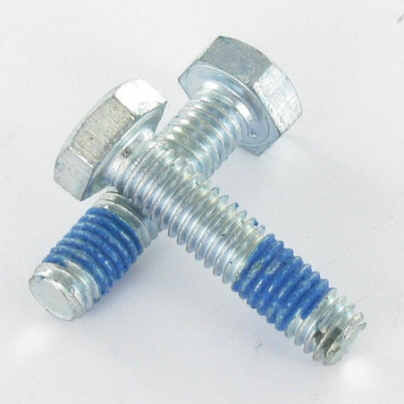 1 x Metalliruuvit Kuusiopää TH M8X16 Luokka 8.8 Sinkitty teräs Lukitus kierre