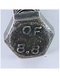Metalliruuvit Kuusiopää TH M6X60 Luokka 8.8 Musta... 2