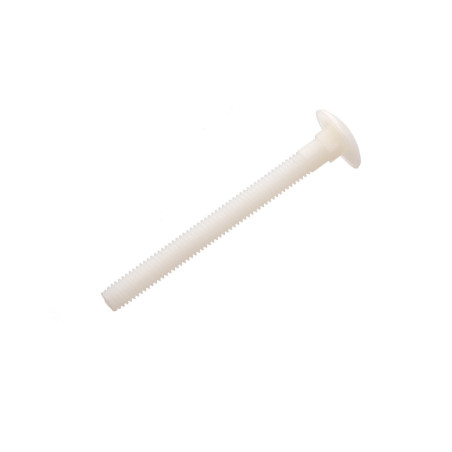1 x Pyöreäkantaiset Neliökaulapultit M5X40 luonnollinen nylon