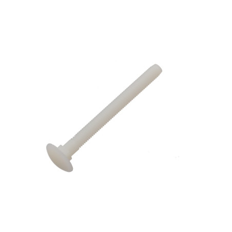 1 x Pyöreäkantaiset Neliökaulapultit M6X10 luonnollinen nylon