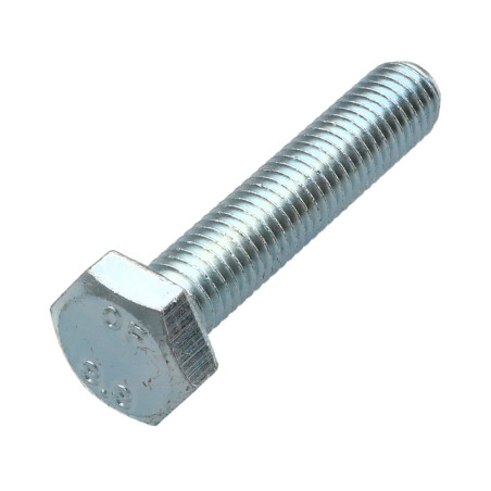 1 x Metalliruuvit Kuusiopää TH M10X50 Luokka 8.8 Sinkitty teräs