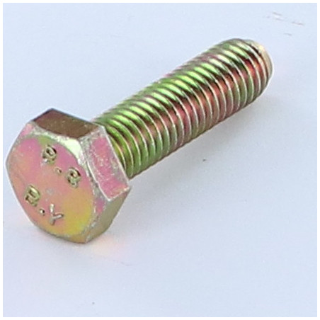 1 x Metalliruuvit Kuusiopää TH M10X25 Luokka 8.8 Dikromattu