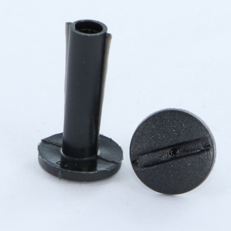 1 x Kasausruuvi M4X6 Halkaisija Putki 5 svart nylon 2 kpl Uros naaras