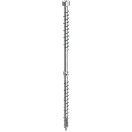 1 x Sarkastusruuvit Lieriöpää kaksoiskierre TORX T40 8X302 Sinkitty teräs