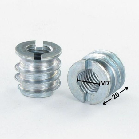1 x Rampamuhvi Raakateräs M7 Kierrepituus: 150 mm 13X20