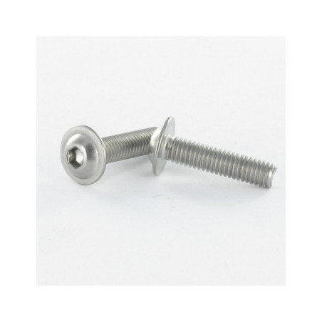 1 x Metalliruuvit BHC (Bombée Hexagonal creux / kupukantainen kuusiopää) Laippakanta M8X40 Avain 5 HC5 Luokka 10.9