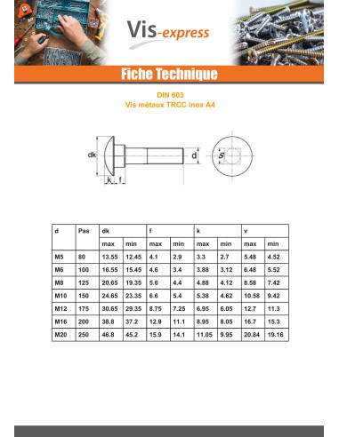 1 x Pyöreäkantaiset Neliökaulapultit...