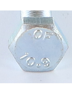 Metalliruuvit Kuusiopää TH M10X25 Luokka 10.9 Sinkitty teräs 2