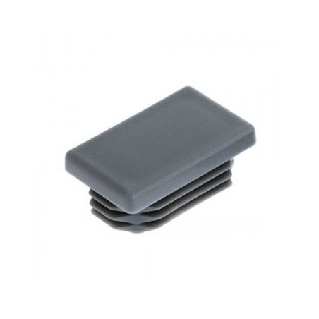 1 x Suorakulmainen korkki putkelle 30X20 Putken paksuus 1 to 3 Musta polyetyleeni