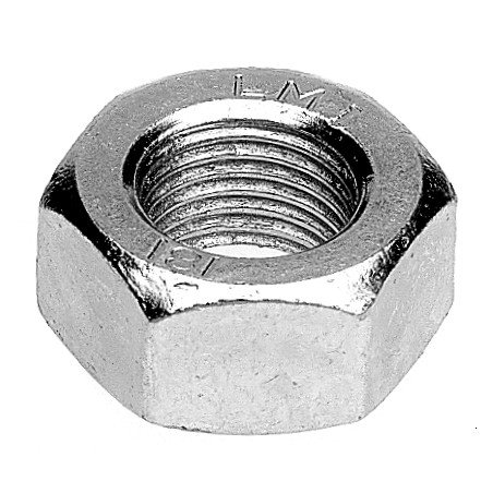 1 x Mutteri Kuusikulmainen HU M12 Hienokierre Kierrepituus: 125 mm Musta sinkitty teräs
