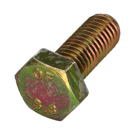 1 x Metalliruuvit Kuusiopää TH M8X12 Luokka 8.8 Dikromattu