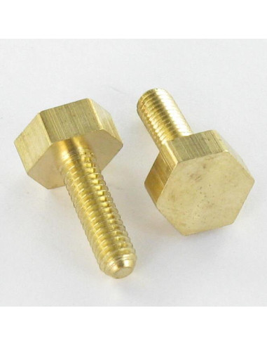 1 x Metalliruuvit Messinki Kuusiopää TH M3,5X12...