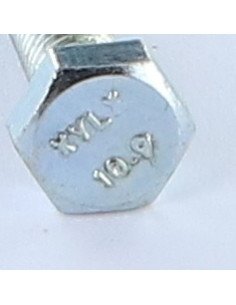 "Pultin runko Kuusiopää TH M12x50 Luokka 10.9 Sinkitty teräs 2