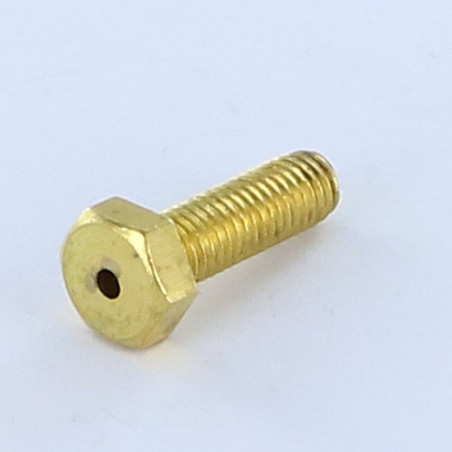 1 x Metalliruuvit Messinki Kuusiopää TH M8X25 Lävistetty 3
