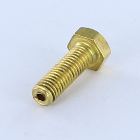 1 x Metalliruuvit Messinki Kuusiopää TH M8X25 Lävistetty 3