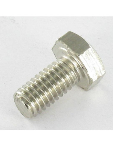 1 x Metalliruuvit Messinkikromi Kuusiopää TH M6X12