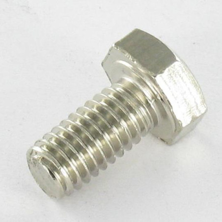 1 x Metalliruuvit Messinkikromi Kuusiopää TH M6X12