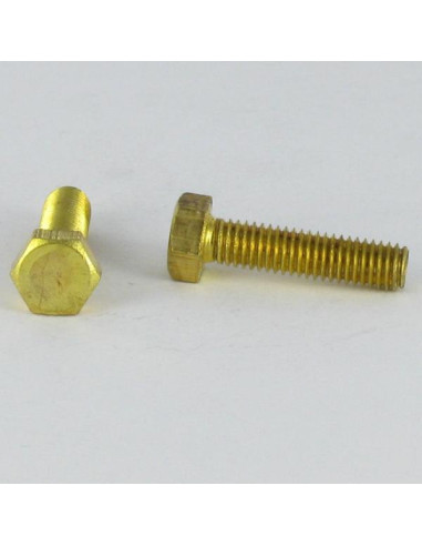 1 x Metalliruuvit Messinki Kuusiopää TH M6X16