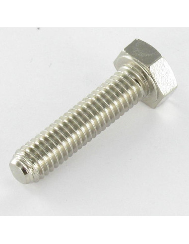 1 x Metalliruuvit Nikkelöity messinki Kuusiopää...