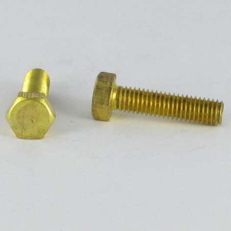 1 x Metalliruuvit Messinki Kuusiopää TH M6X25