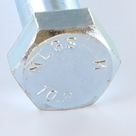 1 x "Pultin runko Kuusiopää TH M16X180 Luokka 10.9 Sinkitty teräs