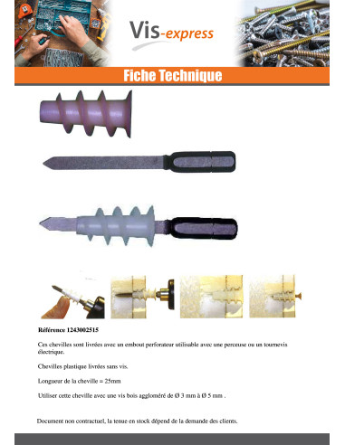1 x Metalliankkuri Itseporautuva ruuvi RAWLPLUG...